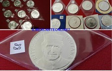  GIRO COMPLETO COMMEMORATIVE 500 LIRE, 1000 LIRE ARGENTO  FDC  DAL 1970  AL 2001