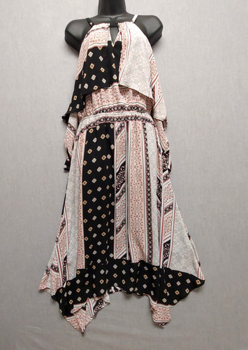 Maxi abito patchwork