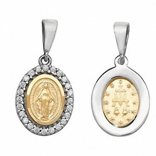 Gold madonna pendant - pendant,