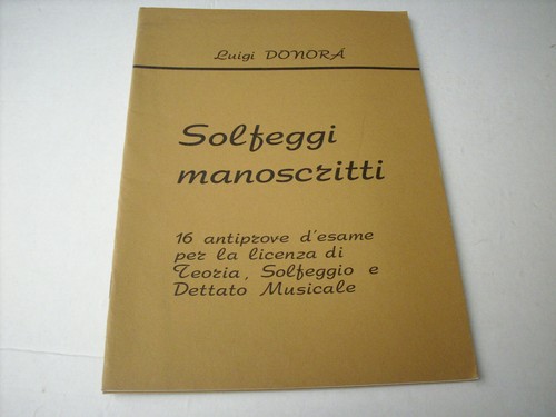Luigi donora solfeggi - donora',