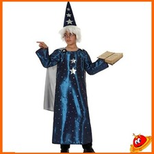 Costume Carnevale Bambino Bambina da  Mago Tg 3/7A