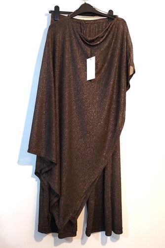 Pantaloni zara bronzo filo - bronzo,