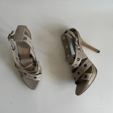 CHRISTIAN DIOR SANDALI IN PELLE BEIGE