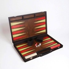 Set backgammon similpelle nero