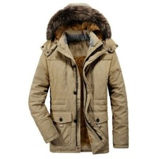 Uomo Cotone Imbottito Parka