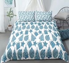 Set Copripiumino Trapuntino Letto Singolo King Matrimoniale Super King Regalo Albero di Natale