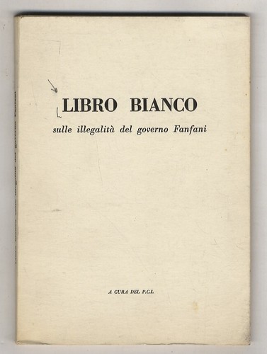 Libro bianco sulle illegalità - sulle,