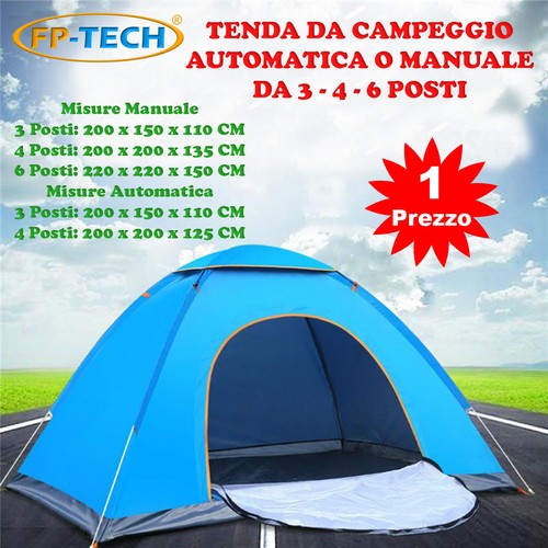 Tenda campeggio 6 posti - tenda, da