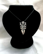 SPETTACOLARE CIONDOLO IN STILE DARK / BIKER IN ARGENTO MASSICCIO 925.