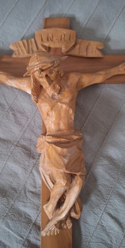 Grande crocifisso legno - crocifisso,