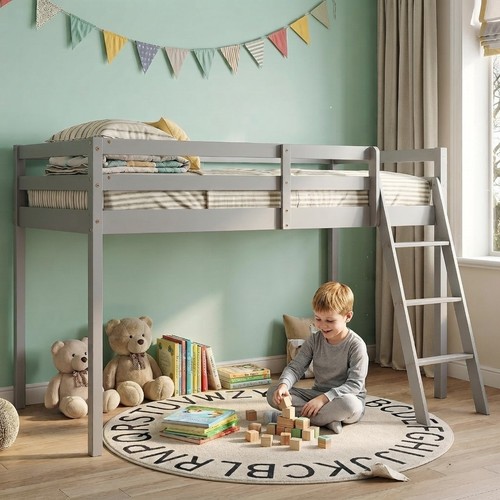 Elegante letto soppalco per - letto, a