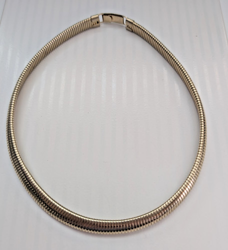 Gold tone ribbed - , tubogas