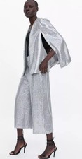 Zara paillettes argento