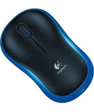 Logitech Mouse Cordless Micro 3 tasti Nero/Blu M185 BLACK/BLUE