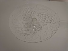 CENTROTAVOLA PORTA CIOCCOLATINI PIATTO IN VETRO DECORATO A MANO