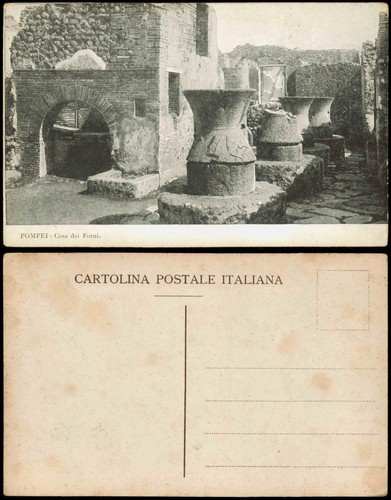 Cartolina pompei casa - cartolina,