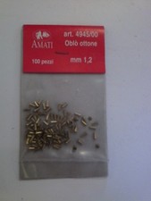AMATI ACCESSORI NAVE OBLO' OTTONE 1,2 MM BUSTINA DA 100 PEZZI ART. 4945/00