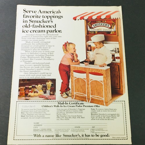 Coupon pubblicitario vintage