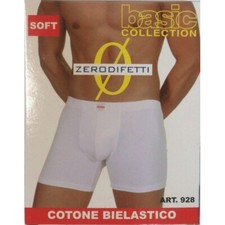 6 Boxer uomo in cotone elasticizzato ZERODIFETTI art. 928 Made in Italy