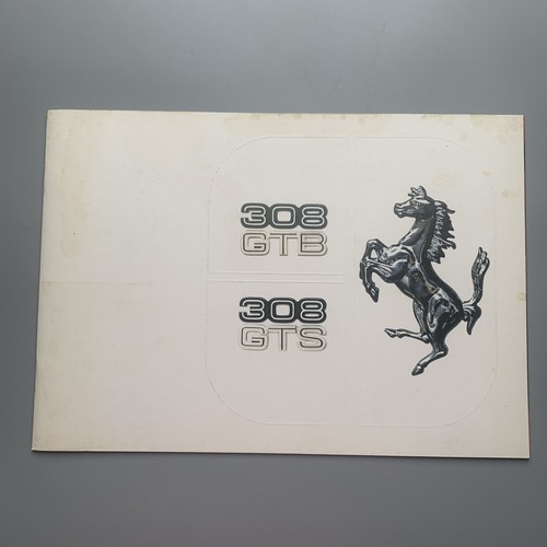 Brochure vendita ferrari 308 - vendita,