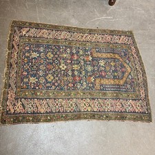 Antico tappeto da preghiera Caucaso - Shirvan epoca XIX sec con data . Mis 144 x