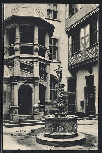 Cartolina vecchia francoforte - cartolina,