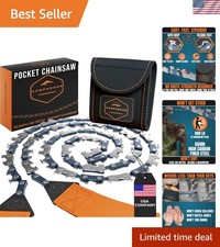 Lightweight Pocket Chainsaw with Ergonomic Handles - Essential Survival Gear