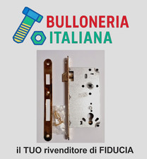 CISA 5C631 Serratura da Infilare 2 Mandate per Porte in Legno Bordo Tondo Ottone
