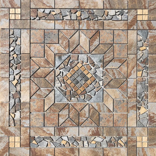 Murale mosaico medaglione