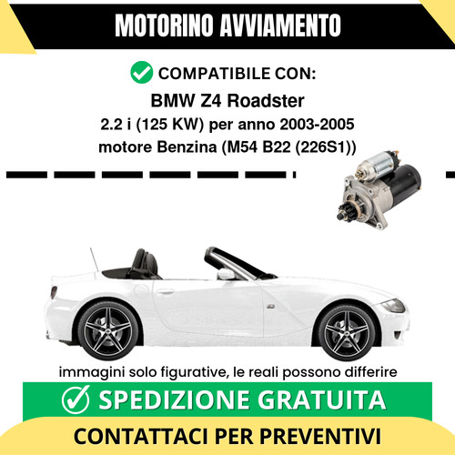 Motorino avviamento bmw - bmw, z4