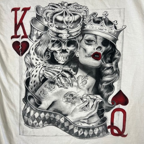 Shirt king queen skull - king,