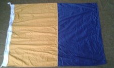 Bandiera di segnalazione Marina Militare (lettera K Kilo) 