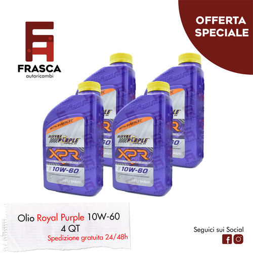 Olio sintetico xpr 10w60 royal - sintetico,