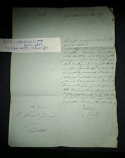 1873 Manoscritto lettera