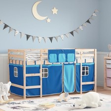Letto a Soppalco con Tende