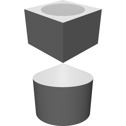 Puzzle cilindro cubo rompicapo - cilindro,