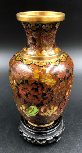 Vaso orientale cloisonne - vaso,