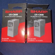 Cartuccia di stampa a getto d'inchiostro macchina fax nero Sharp UX-C80B stampante inchiostro fornitura ufficio