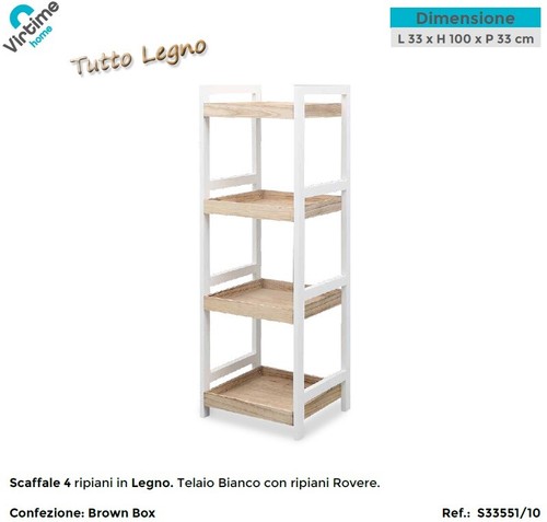 Scaffale legno multiuso 4 - scaffale,