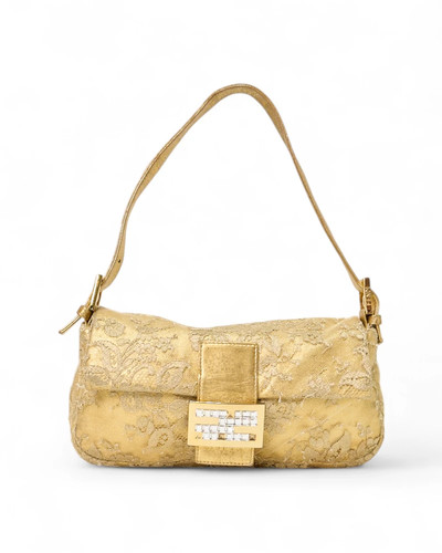 Fendi baguette merletto oro - baguette,