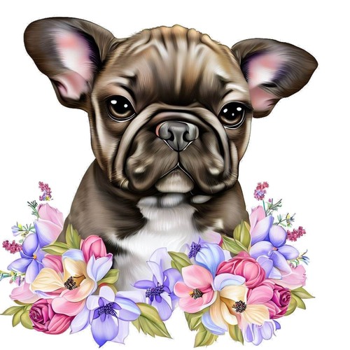 Bulldog francese cane auto
