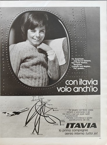 Itavia airline pubblicità - airline,