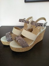 Geox sandali donna in pelle pitonata e scamosciata, n. 40. Nuovi, mai indossati.