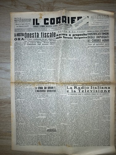 Corriere foggia 1949 - foggia,