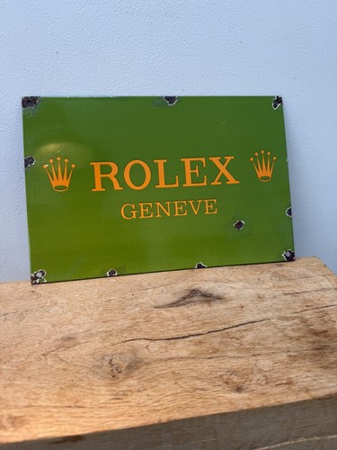 Rolex shop enamel sign - shop,