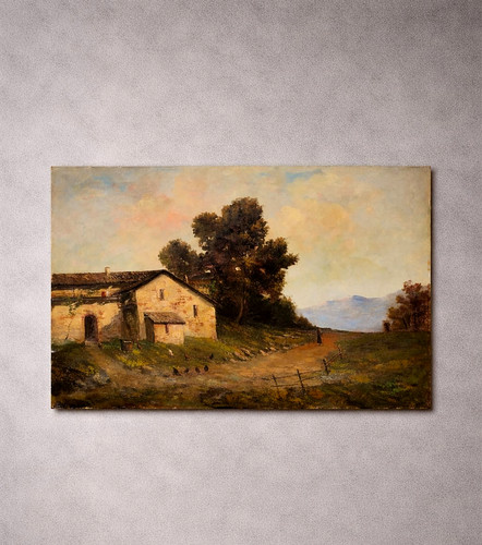Quadro paesaggio montagna - quadro,