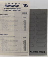 catalogo depliant italmarine barca alluminio marino canadian angelo molinari