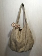 Borsa mare, piscina. Colore corda Tessuto juta 36x38x25cm