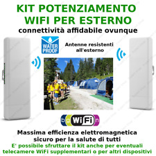Kit 2 Antenne WiFi esterno sicure condivisione Internet fino a 1km modello t504 