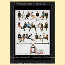 Anni '80  * Pubblicità Originale "Kartell, Progetti Per il Presente, Sgabelli" C